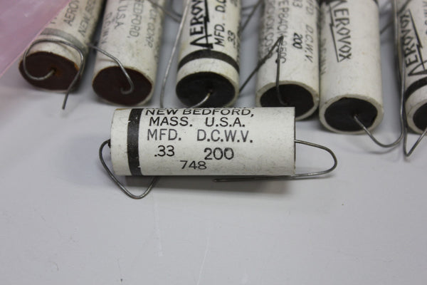 9 pcs Aerovox P84CM Ceramic Shell Capacitor