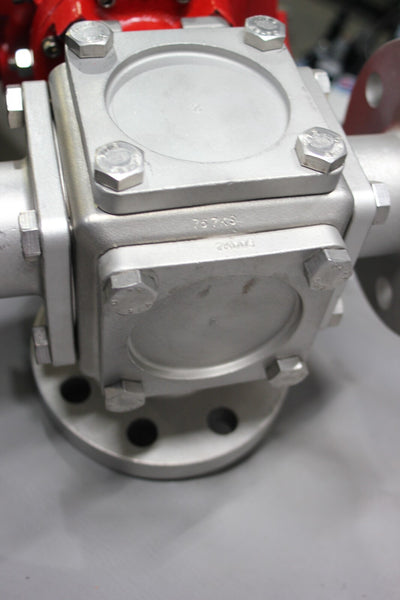 NEW TRIAC/AT CONTROLS 2" 3 WAY SS BALL VALVE WITH ACTUATOR ACTUATOR WE-1700