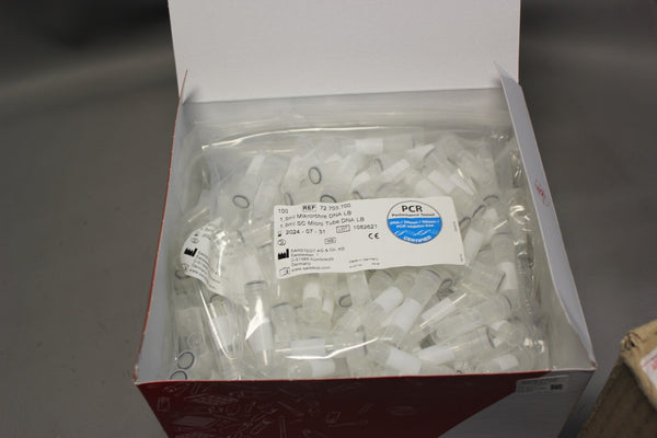 500 NEW 1.5ML SARSTEDT SC MICRO TUBE DNA LB 72.703.700