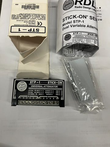 New RADIO DESIGN LABS STICK-ON STP-1 Dual Variable Attenuator OpenBox