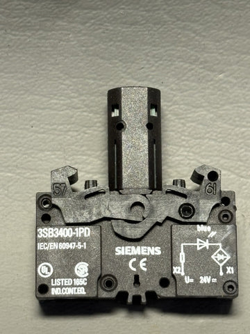 1- Siemens 3SB3400-1PD 24VDC Lamps Socket