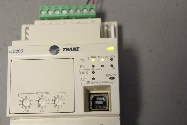 TRANE CHILLER CONTROL MODULE UC800 X13651144-01 REV. G