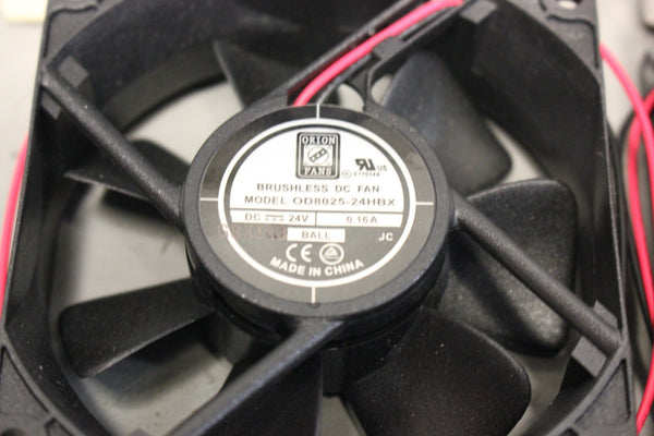 NEW LOT OF 2 ORION BRUSHLESS DC FANS OD8025-24HBX
