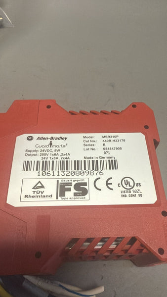 ALLEN BRADLEY GUARDMASTER SAFETY RELAY MSR210P 440R-H23176 B