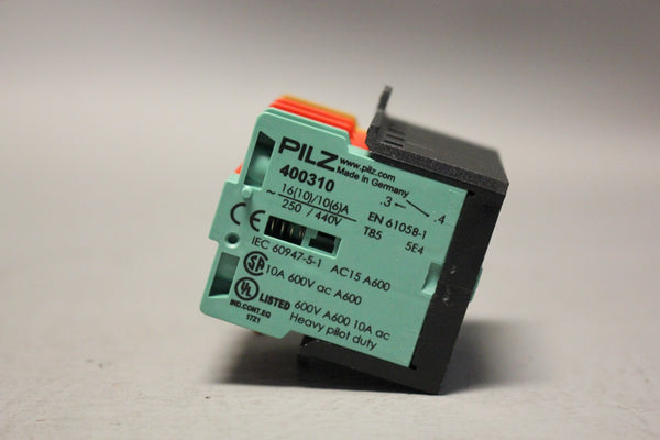 LOT OF 2 NEW PILZ 400511 CONTACK BLOCKS