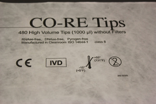 NEW 480 HAMILTON CO-RE TIPS HIGH VOLUME 1000 ɥL WITHOUT FILTERS 235904