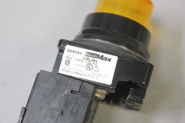 NEW SIEMENS 52BL4E9 BLACK MAX LIGHT LAMP LED AMBER