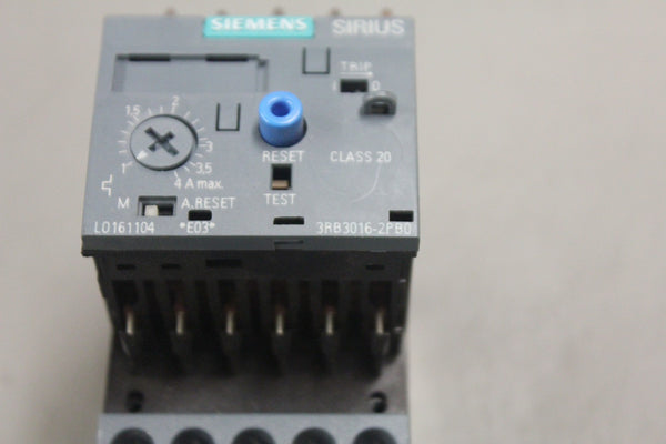 SIEMENS 3RB3016-2PB0 OVERLOAD RELAY