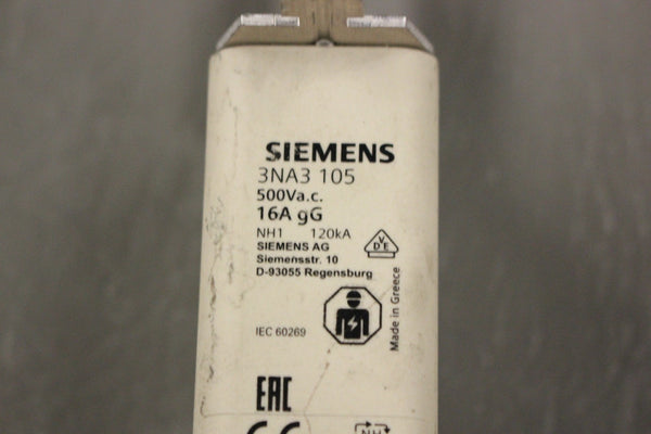 SIEMENS FUSE BLOCK 3NA3 105