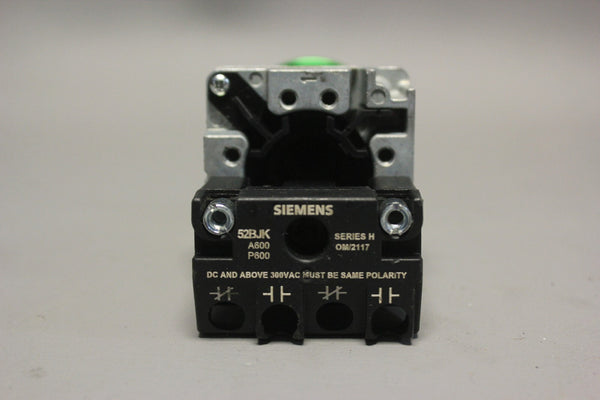 SIEMENS 52PM9XZ GREEN MUSHROOM HEAD UNILUMINATED PUSH & PULL BUTTON