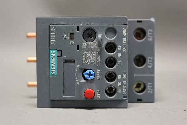 Unused SIEMENS SIRUIS THERMAL OVERLOAD RELAY 3RU2136-4RB0