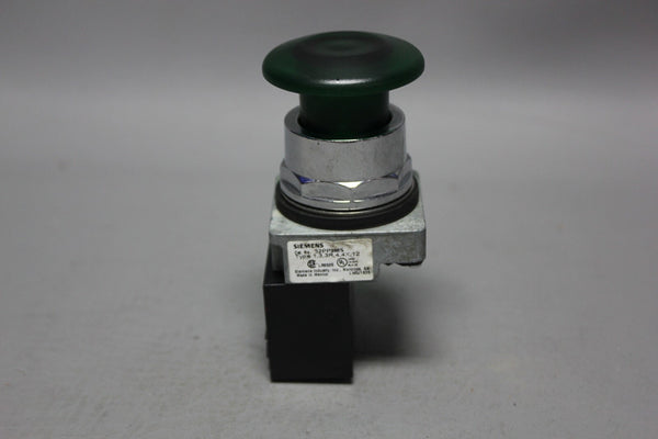 SIEMENS RED ILLUMINATED MUSHROOM HEAD PUSH PULL BUTTON 52PP2MS W/52AAIM3