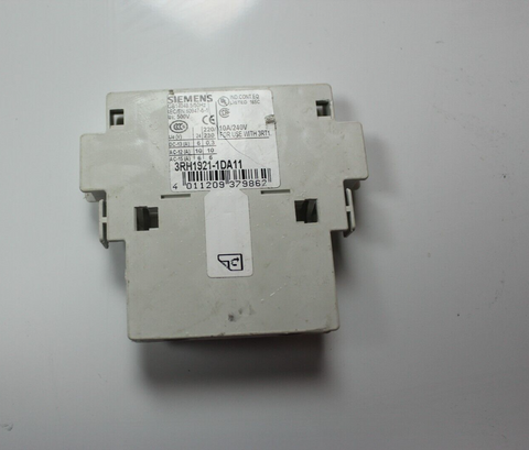 USED SIEMENS AUXILIARY CONTACTS TERMINAL PROTECTOR 3RH1921-1DA11