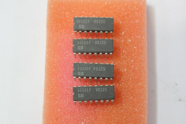 4 Signetics 10101F IC 16 Pin DIP Ceramic