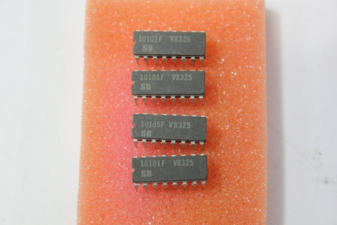 4 Signetics 10101F IC 16 Pin DIP Ceramic