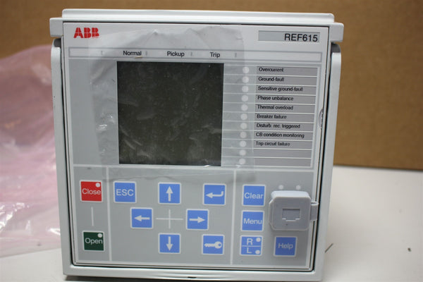 Unused ABB FEEDER PROTECTION RELAY WITH NETWORK REF615 REF615 & COM0037