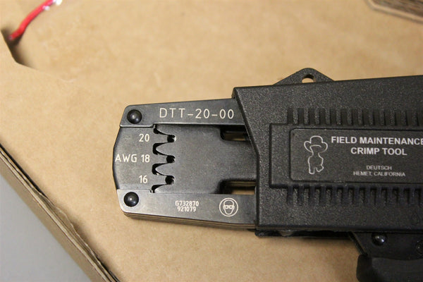 NEW DEUTSCH FIELD MAINTENANCE CRIMPER CRIMP TOOL DTT-20-00