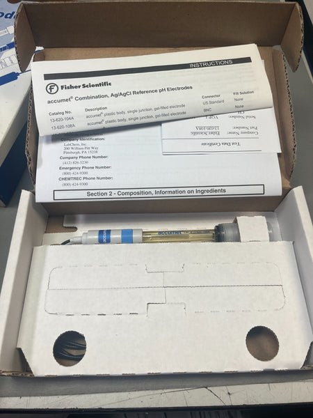 New Fisher Accumet Electrode 13-620-108A