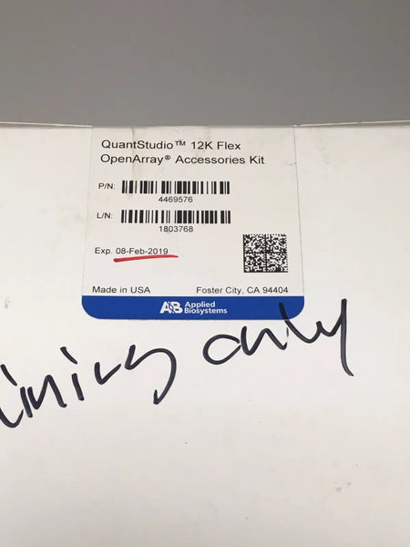  QuantStudio 12K Flex Openarray Accessories Kit New Expired