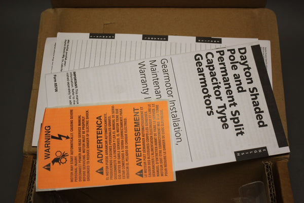 NEW DAYTON AC PARALLEL SHAFT GEARMOTOR  52JD93