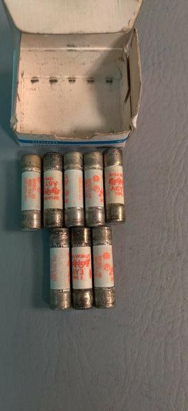Lot of 8 GOULD SHAWMUT A6Y3 Fuses new