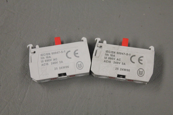 LOT OF TWO BACO CONTACT BLOCK 33E01