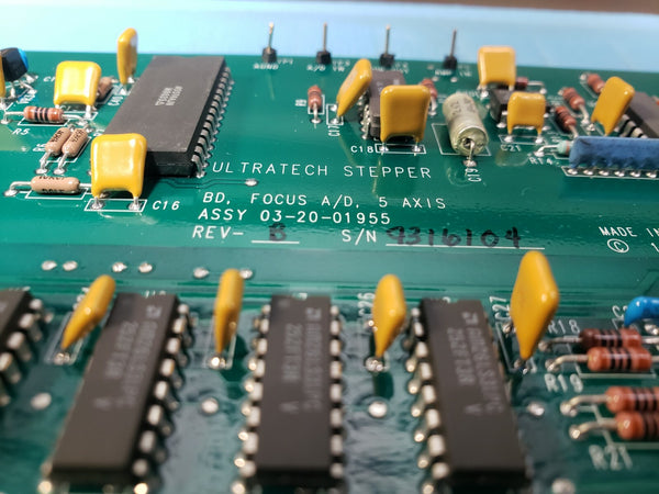 Ultratech Stepper 5 Axis Focus A/D Board 03-20-01955 Rev. B
