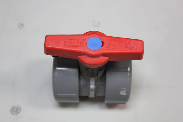 Spears 1839-007C 3/4" Socket Ball Valve CPVC Inline Union