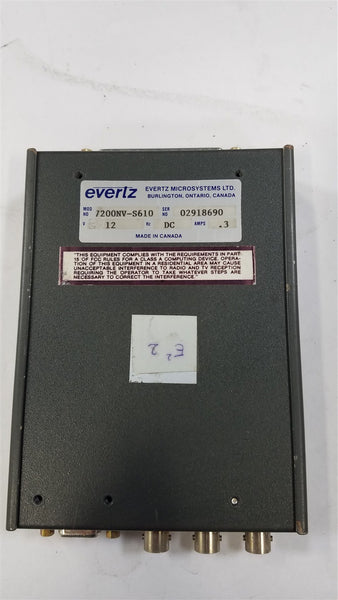EVERTZ EMULATOR II 7200NV-S610 VIDEO BROADCAST PRODUCTION