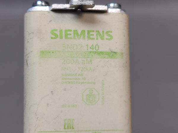SIEMENS FUSE 200A 3ND2140