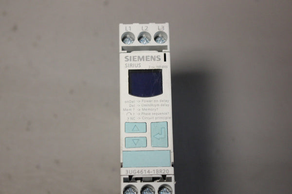 SIEMENS PHASE FAILURE & SEQUENCE MONITORING RELAY 3UG4614-1BR20