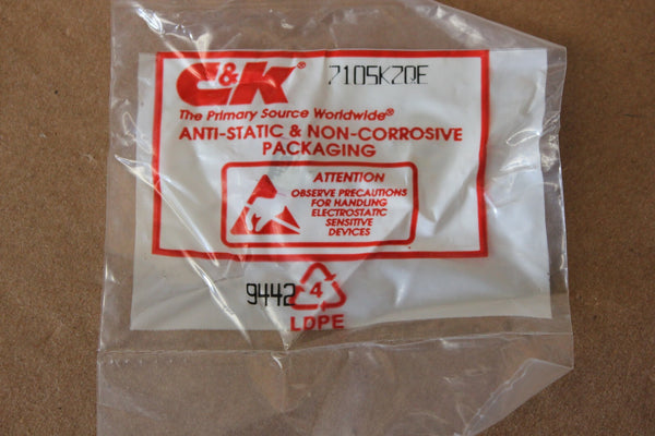 New C&K Toggle Switch With Hardware 7105 7105KZQE (ON) (OFF) (ON) 2A~250V 5A~120