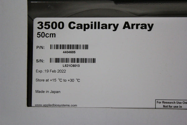 NEW APPLIED BIOSYSTEMS 50cm 3500 CAPILLARY ARRAY 4404685