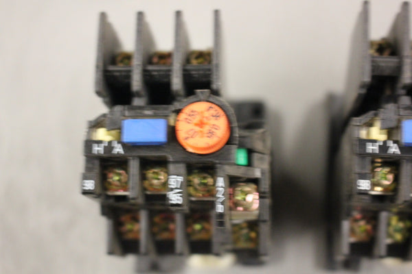 LOT OF TWO MITSUBISHI ELECTRIC THERMAL OVERLOAD RELAY TH-K12ABHZKPUL