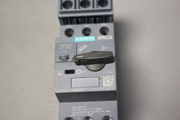 UNUSED SIEMENS MOTOR STARTER/CIRCUIT BREAKER   3RV2711-4AD10