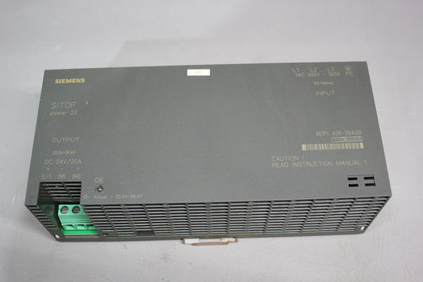 SIEMENS SITOP POWER 20 POWER SUPPLY 6EP1436-2BA00