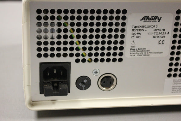 ABLESTIK SCHOLLY CURING FIBER OPTIC LIGHT SOURCE  FX650.LUXOR 3 151926