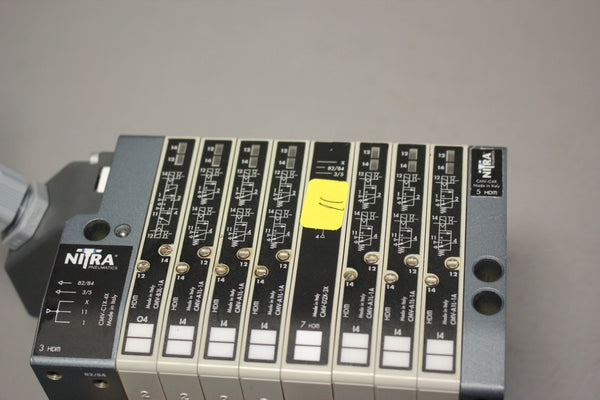 NITRA SOLENOID VALVE MANIFOLD WITH 8 VALVES CMV-A1L-1A & CMV-D2X-3X