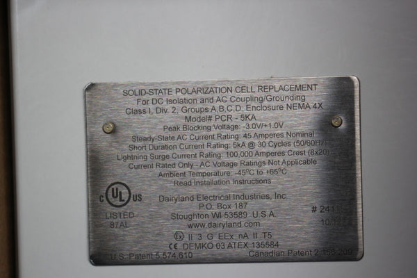 NEW DAIRYLAND SOLID STATE POLARIZATION CELL REPLACEMENT PCR-5KA