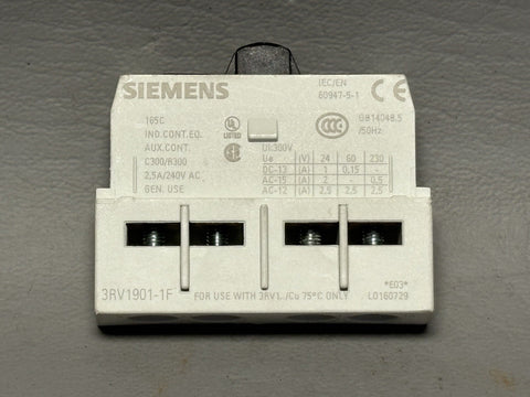 SIEMENS 3RV1901-1F Breaker Auxiliary Contact