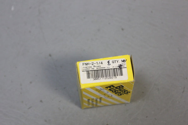1 BOX OF 8 NEW BUSSMANN BUSS FNM-2-1/4 FUSES