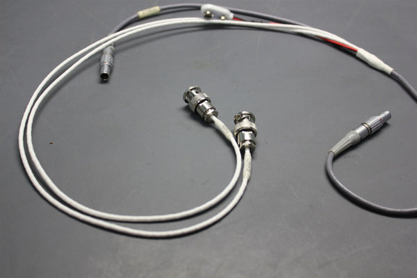 36" LEMO FGG.0B 4 PIN TO BNC/9V CONNECTOR FAN OUT 1-3 CABLE ASSEMBLY