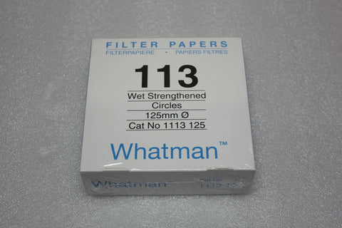 1 New Box of 100 Whatman 113 1113 125 125mm Filter Papers