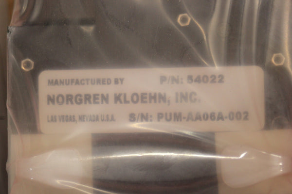 NEW NORGREN KLOEHN SYRINGE PUMP FOR AURORA TOC 54022