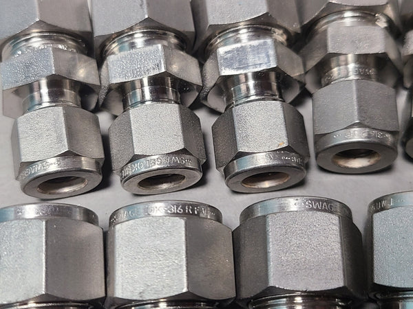 11 NEW SWAGELOK STAINLESS STEEL FITTINGS