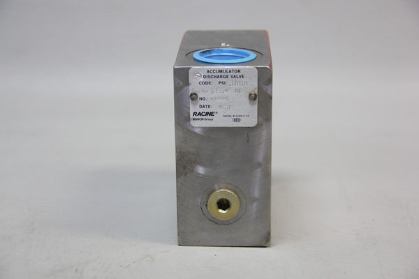 NEW BOSCH RACINE 3000PSI ACCUMULATOR DISCHARGE VALVE AD C3 54F 10 982285