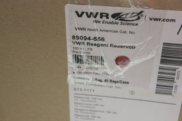 VWR REAGENT RESEVOIR 100ML 89094-656 PRE STERILE 50 PCS