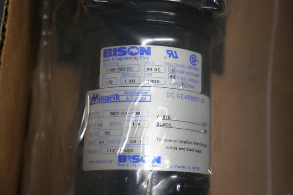 NEW BISON 507-01-108 DC GEARMOTOR