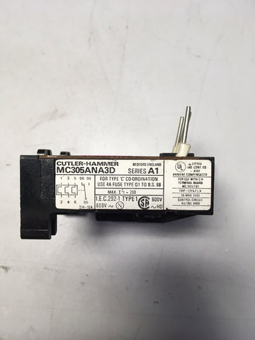 Cutler Hammer MC305ANA3D ser A1 Thermal Overload Relay