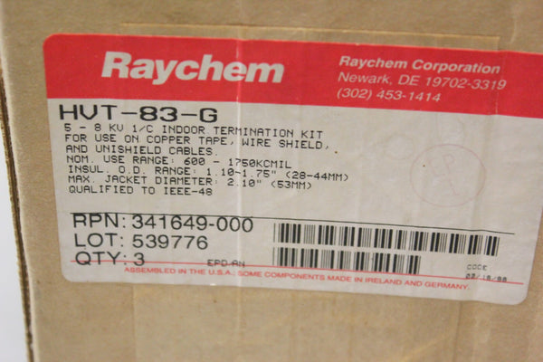 3 NEW RAYCHEM TERMINATION KITS HVT-82-G